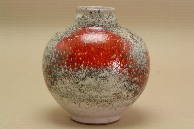 Karlsruher Majolika Vase 7591 Fridegart Glatzle