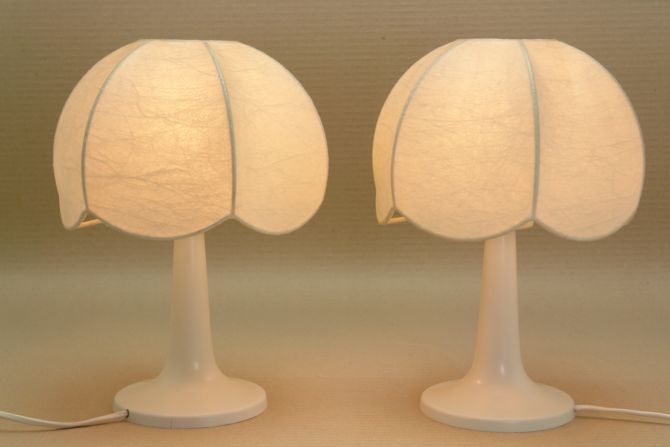 Vintage Cocoon Lampe 70er Jahre