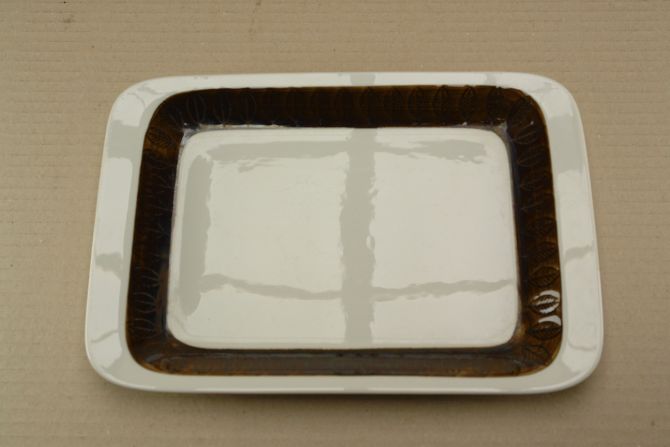 Rörstrand Koka braun brun Platte 30cm Ofenfest