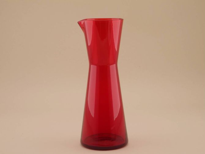 Krugvase Vase Glas rubinrot vintage design Klaus Breit für Wiesenthalhütte Deutschland