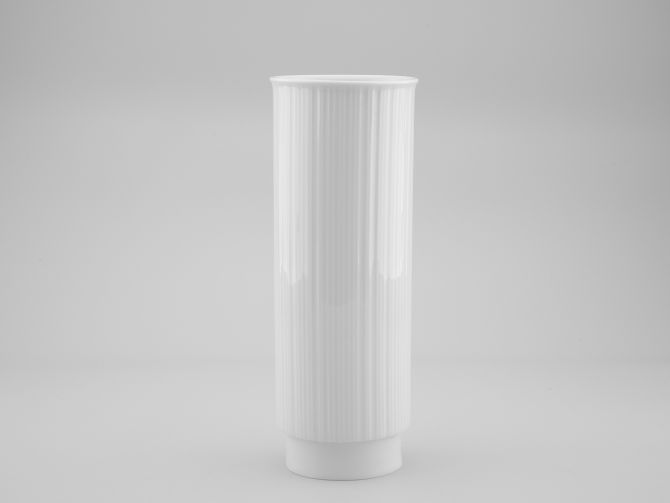 Vintage Vase 25cm aus der Serie Variation in Weiss von Tapio Wirkkala für Rosenthal