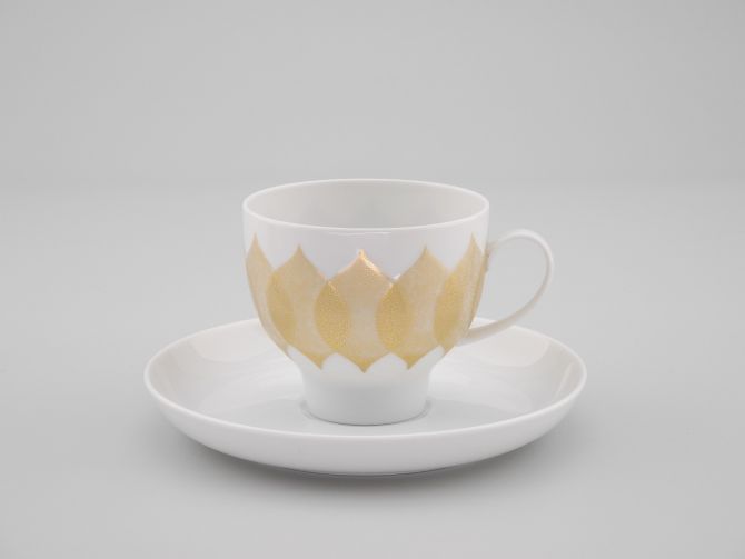 Rosenthal Lotus Goldblatt Kaffeetasse f