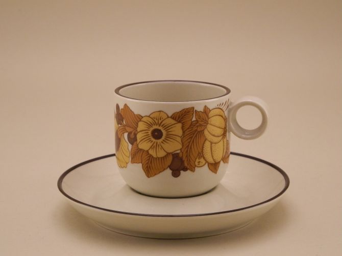Kaffeetasse vintage alte Serie Terra Dekor Prato von Rosenthal Keramik