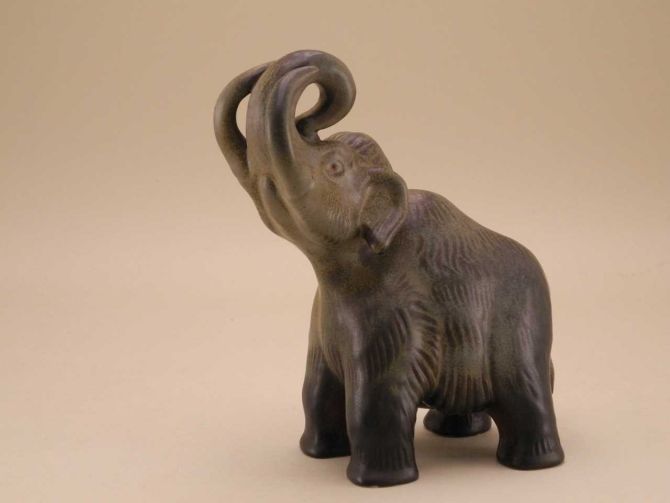 Gunnar Nylund Rörstrand vintage Keramik Figur Mammut