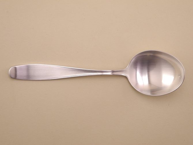Tassenlöffel oder Sahnelöffel in 800er Silber aus der Serie Iris 103 von BSF