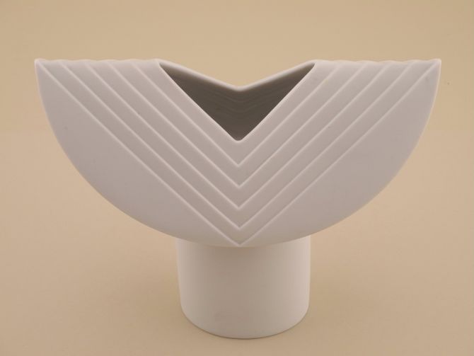 Rosenthal Totem Vase weiss design Ambrogio Pozzi 18cm