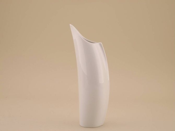 Lino Sabanttini Penguin weisse Vase vintage Porzellan 80er Jahre Design von Rosenthal