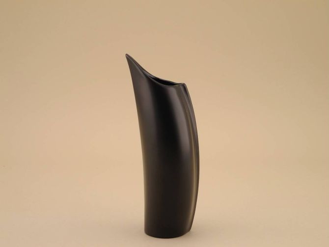 Lino Sabanttini Penguin Pinguin Vase vintage Porzellan schwarz matt von Rosenthal porcelain noire