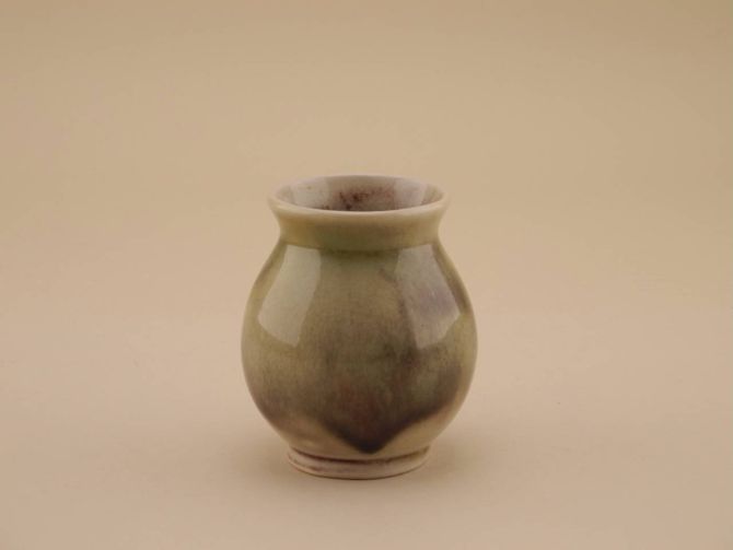 WMF vintage Keramik Vase 30er Jahre Burgmarke krakelierte Glasur design Gerda Conitz bauhaus ikora