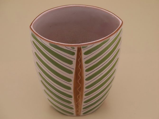Hans Albert Zürich Schweiz keramik Vase Alb