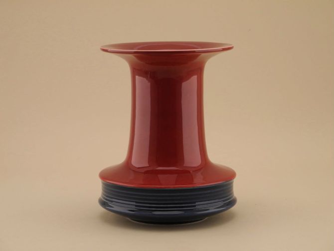 Vintage Keramik Vase braun grün von Rosenthal Studio Linie design Jeroen Bechtold Keramik 80er Jahre