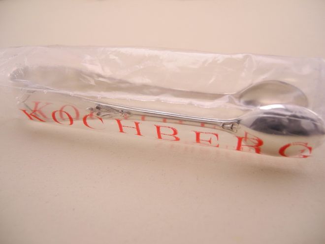 Zuckerzange mit einer 90er Auflage aus der Serie Bremer Lilie von Koch und Bergfeld