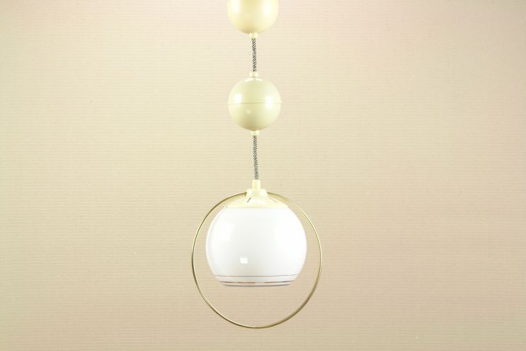 30er Jahre Kugellampe Opalglas