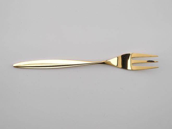 Teelöffel aus der Serie Kopenhagen 800 Silber vergoldet von WMF