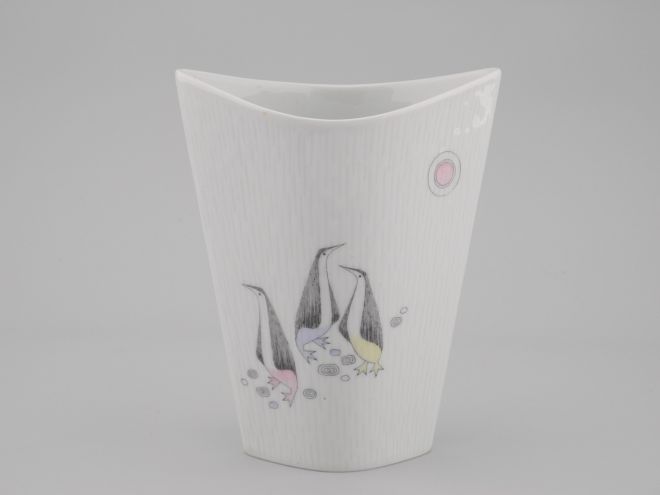 Rosenthal Inka Vase 50er Jahre Pinguin Dekor 3372