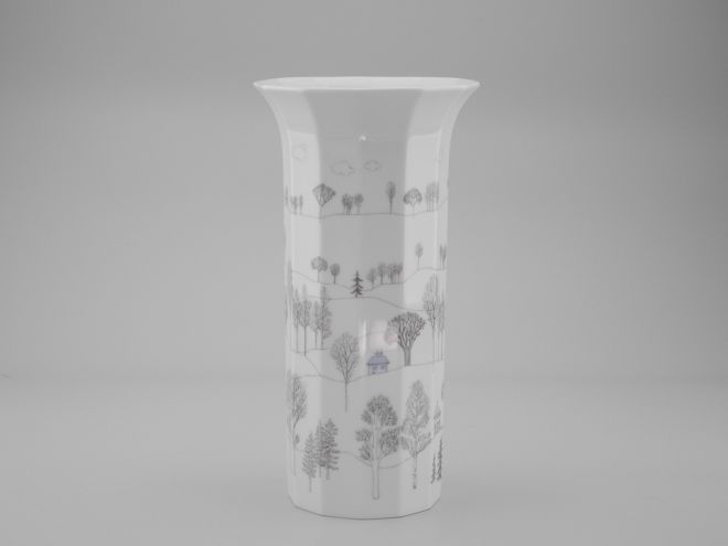 Rosenthal Polygon Winterreise Vase 25cm