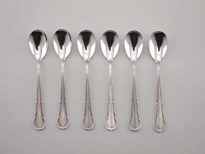 WMF Barock 3200 Silber 800 Eislöffel Set