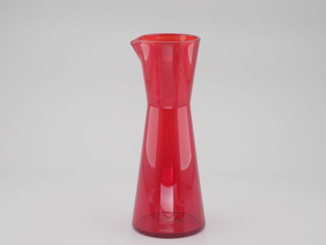 Krugvase Vase Glas rubinrot vintage design Klaus Breit für Wiesenthalhütte Deutschland