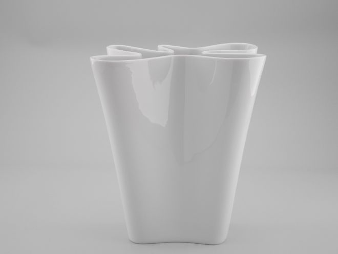 Vase weiss organisch Rosenthal Flux design Harry und Camilla