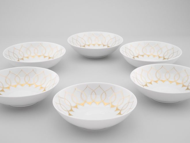 Rosenthal Lotus Goldsilhouette Dessertschale Set