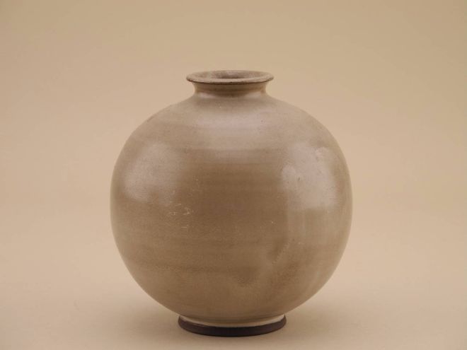 Vase rund beide D108 Hamelner Töpferei vintage 30er Jahre Form Keramik Hameln