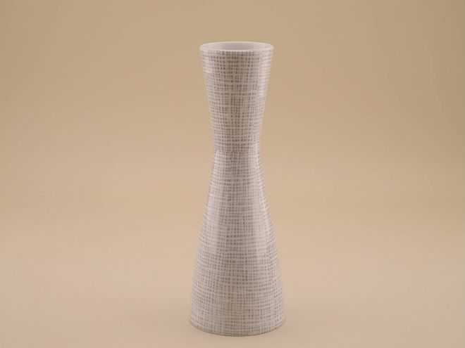Grosse Vase 25cm 50er Jahre vintage design 2000 Seidenbast Dekor Rosenthal Porzellan