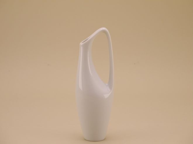 50er Jahre Vase weisses Porzellan design Hans Wohlrab für Rosenthal