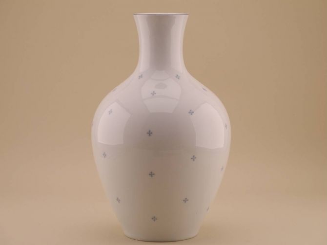 Vintage Vase Form 1512 mit Dekor abstrakt blau design Dr. Hermann Gretsch 40er Jahre für Arzberg Porzellan Porzellanfabrik