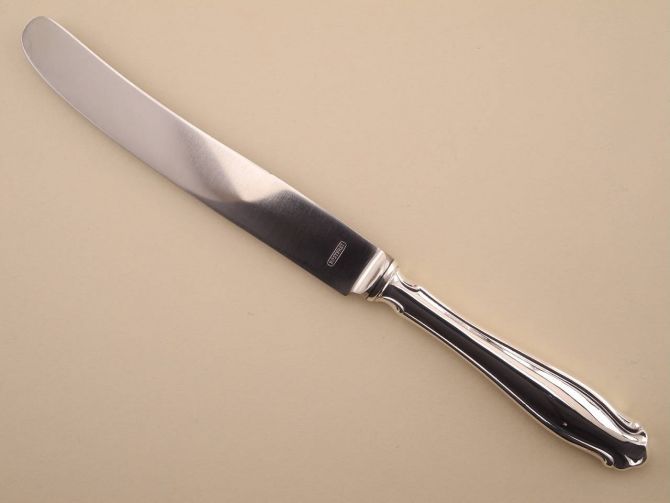 Tafelmesser Messer Menümesser in 800er massiv Silber aus der Serie 3600 von Gebrüder Reiner Kulmbach