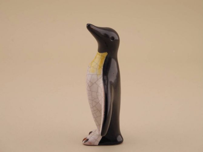 Walter Bosse Keramik Pinguin Karlsruher Majolika 12cm