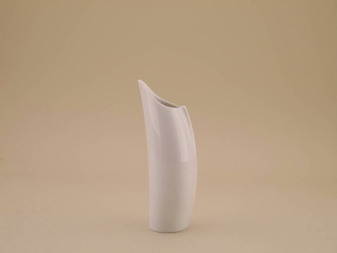 Lino Sabanttini Penguin weisse Vase klein vintage Porzellan 80er Jahre Design von Rosenthal