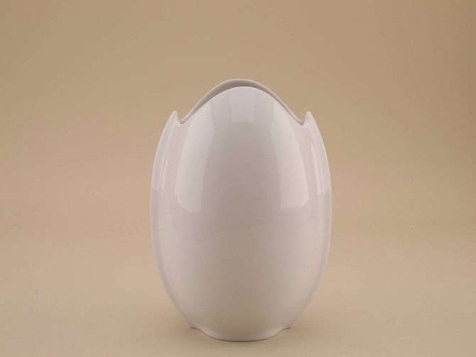 Lino Sabattini weisse Vase für Rosenthal Porzellan italienisches Design 80er Jahre