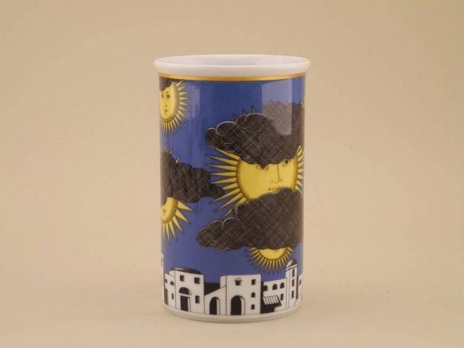 Kleiner Teller aus der vintage Serie Mongolfiere design Piero Fornasetti für Rosenthal Classic Porzellan