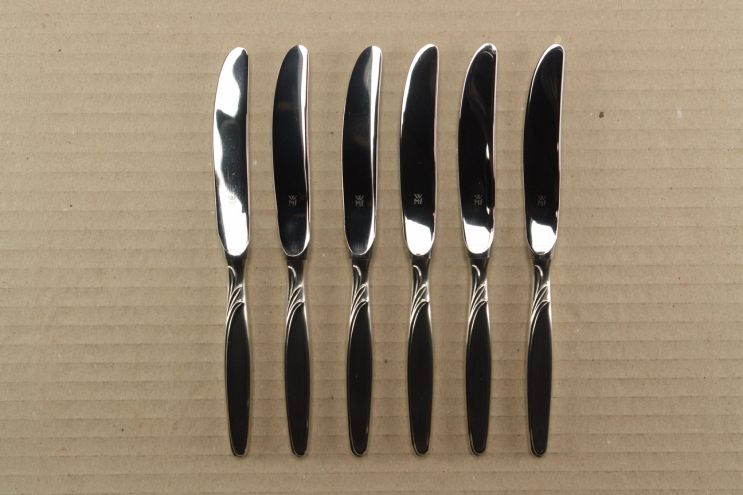 WMF Rom 800 Silber Obstmesser Set 6 teilig