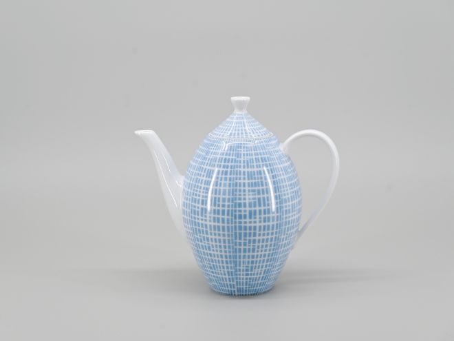 Arzberg 2000 Bastdekor blau Mokkakanne