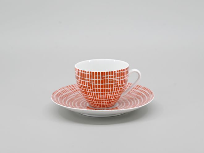 Arzberg 2000 Bastdekor rot Kaffeetasse