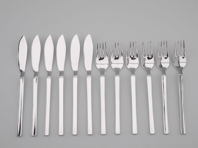 WMF Ravenna cromargan Fischbesteck 6P