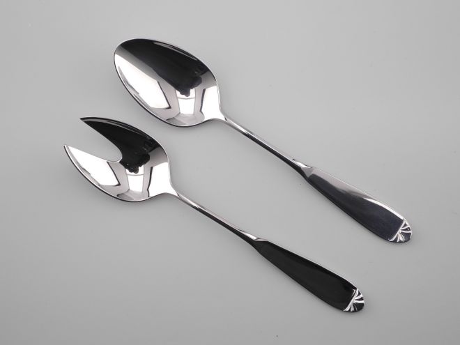 Salatbesteck vintage alte Serie Prisma Cromargan Edelstahl Besteck von WMF
