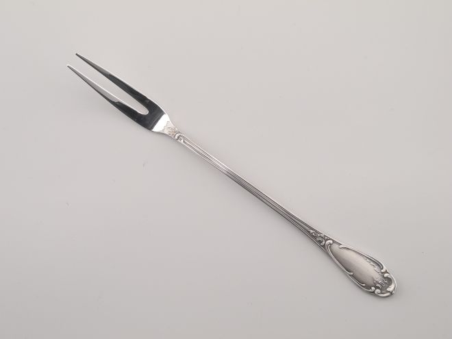 BSF 98 Rokoko Louis XV versilbert Fleischgabel