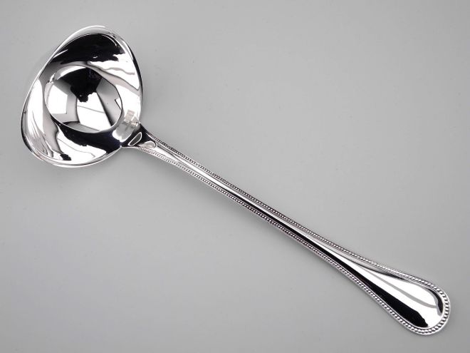 WMF Perlrand neue Version versilbert Suppenkelle