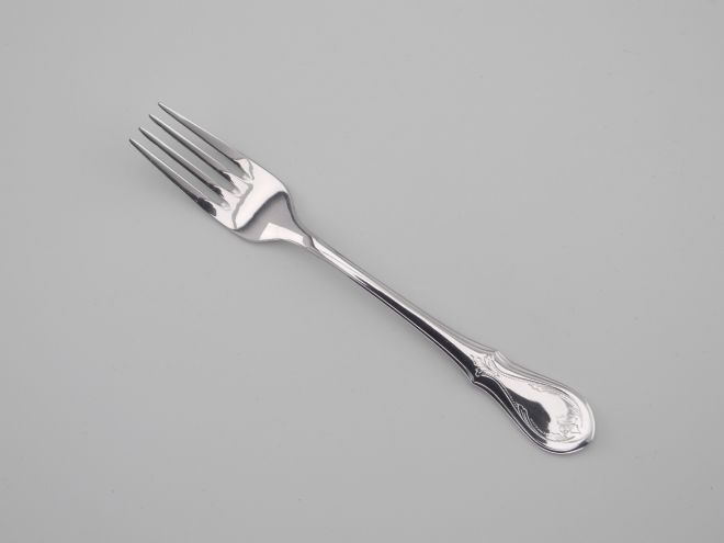 Gabel Menügabel Tafelgabel vintage alte Serie Würzburger Gravur Cromargan Edelstahl Besteck von WMF