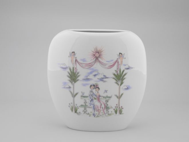 Raymond Peynet Vase Rosenthal Liebende