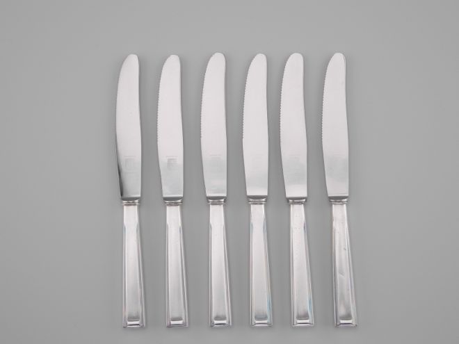 Bruckmann 665 Schwaben versilbert Dessertmesser Set