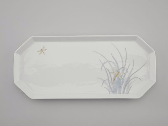 Rosenthal Polygon Milos Libelle Königskuchenplatte