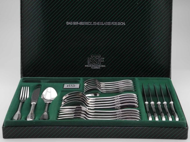 BSF Azalea 18/8 Edelstahl Komplettbesteck Etui