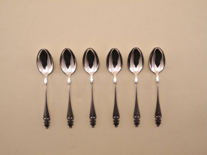 Wilkens Schloss Kronborg 800 Silber Mokkalöffel Set