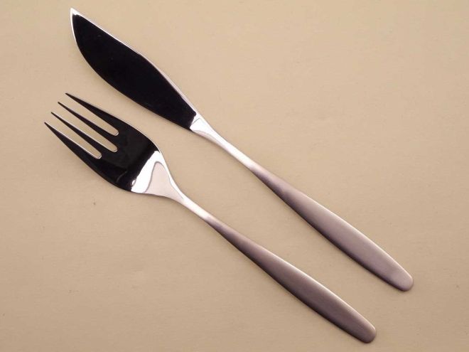 WMF Lüneburg cromargan Fischbesteck 1 Person aV