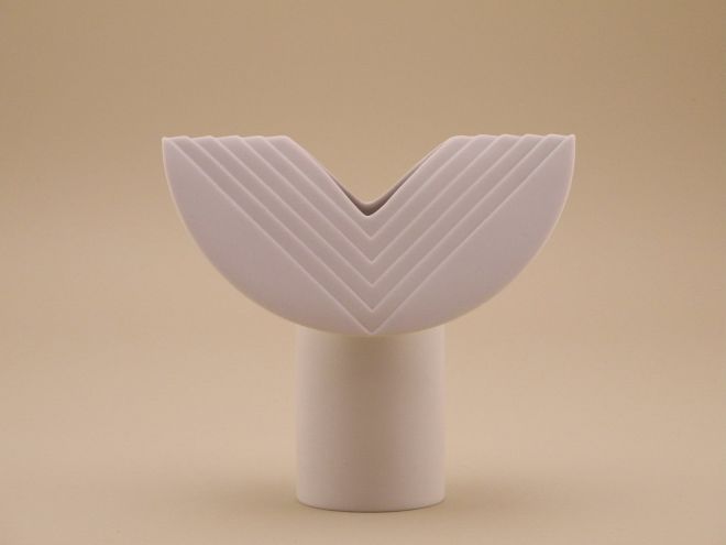 Ambrogio Pozzi Totem weisse Vase Rosenthal