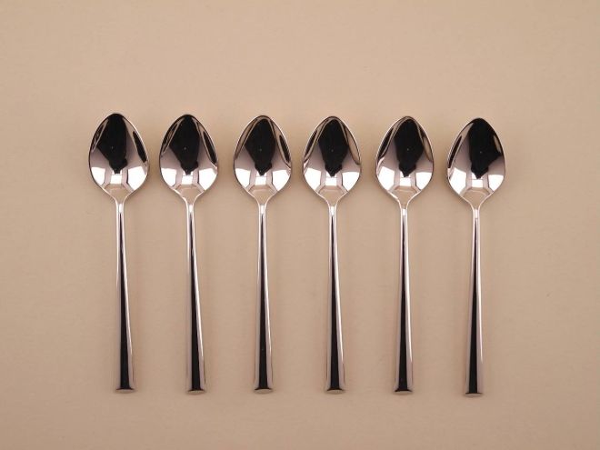 Mokkalöffel Espressolöffel 6 Teile Set vintage alte Serie Palladio 18/10 Edelstahl Besteck von Wilkens