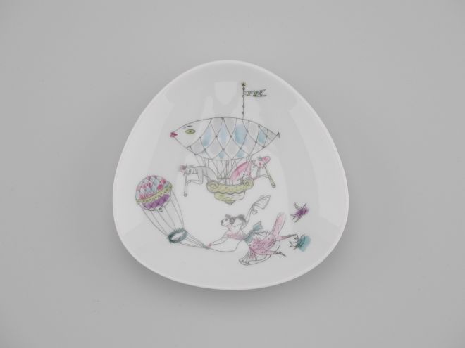 Bele Bachem Zierteller 2131 Rosenthal Luftschiff